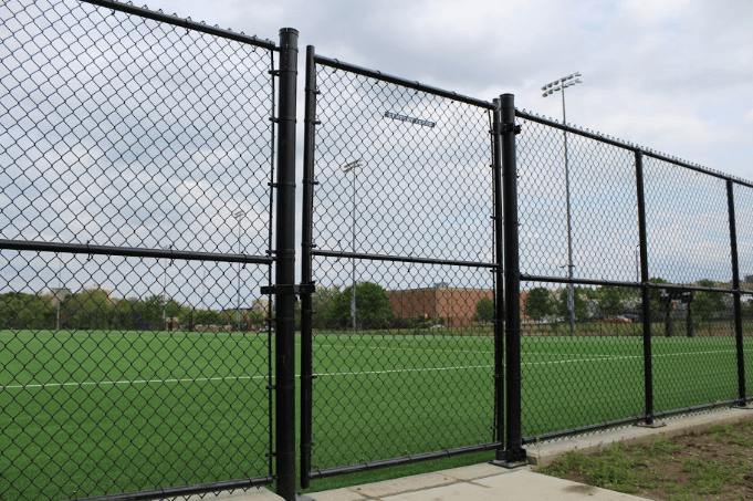 UW Madison near west baseball field fencing